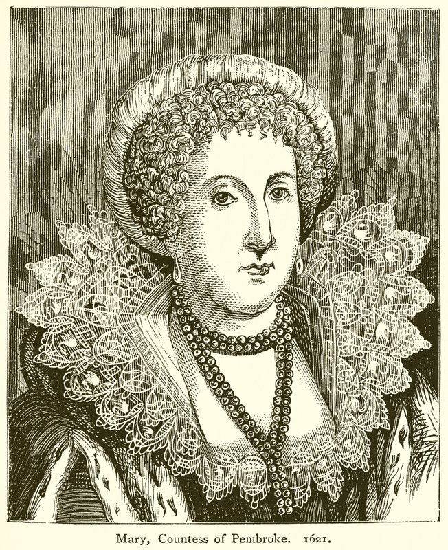 Mary, grevinde af Pembroke. 1621 af English School