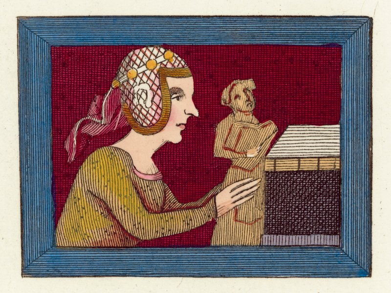 Mary De St Paul (farvet gravering) af English School