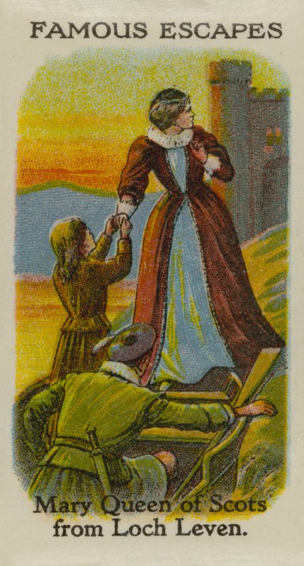 Mary Queen of Scots fra Loch Leven af English School