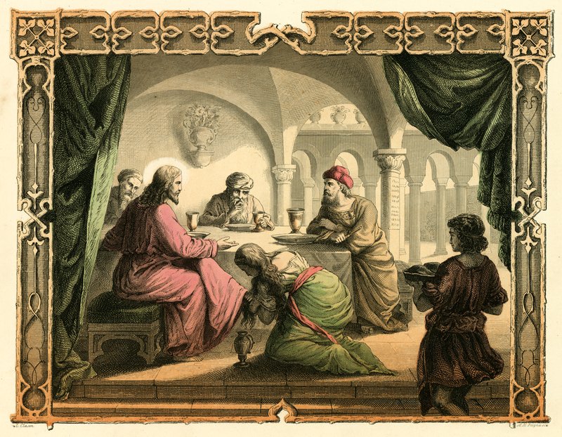 Maria salver Jesu fødder af English School