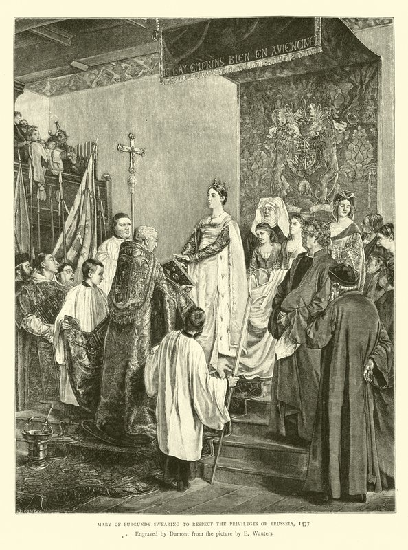 Maria af Bourgogne sværger at respektere Bruxelles