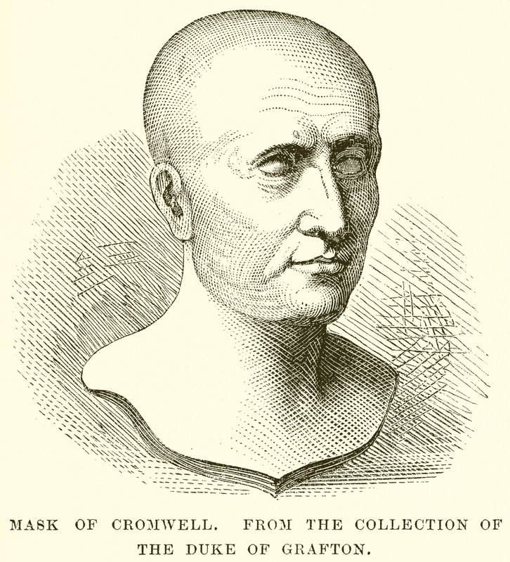Maske af Cromwell af English School