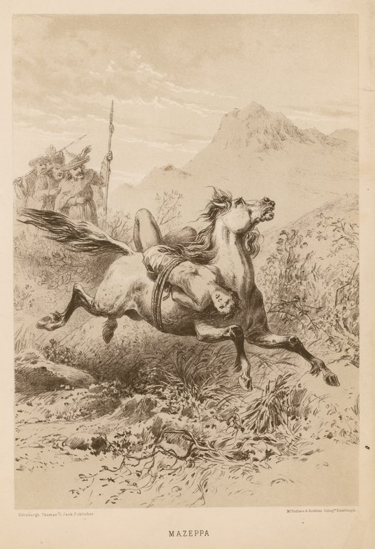 Mazeppa, baseret på digtet af Lord Byron af English School