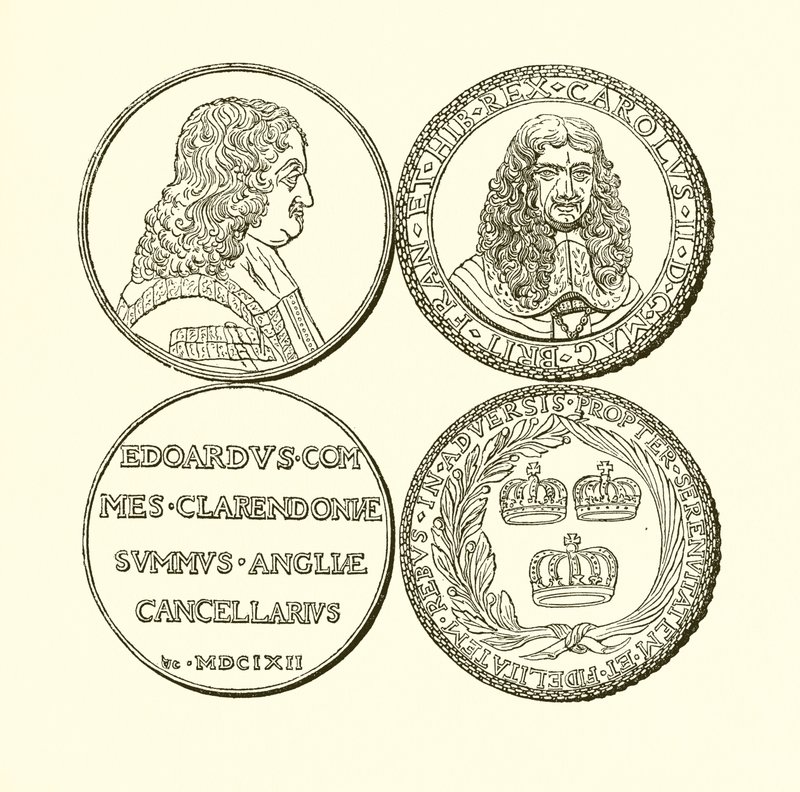 Medal of Clarendon og medalje til minde om restaureringen af English School