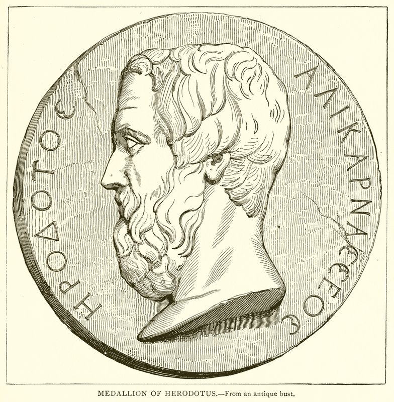 Medaljon af Herodot af English School