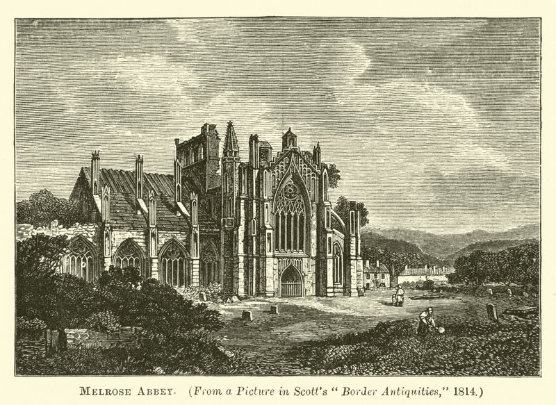Melrose Abbey af English School