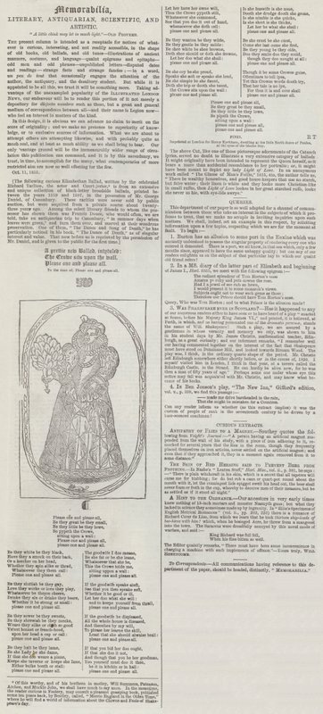 Memorabilia, litterær, antikvarisk, videnskabelig og kunstnerisk (gravering) af English School