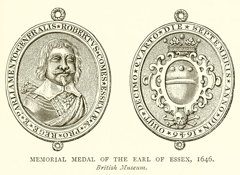 Mindemedalje for jarlen af Essex, 1646 af English School