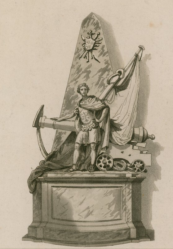 Mindesmærke for Admiral Holmes, Westminster Abbey, London af English School
