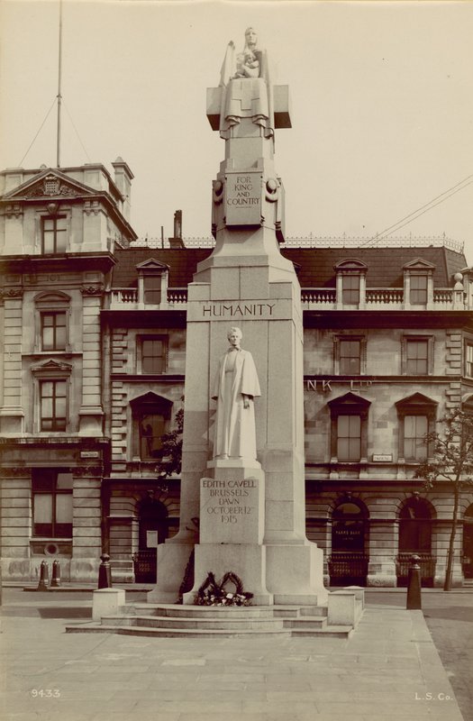 Mindesmærke for Edith Cavell, af English School