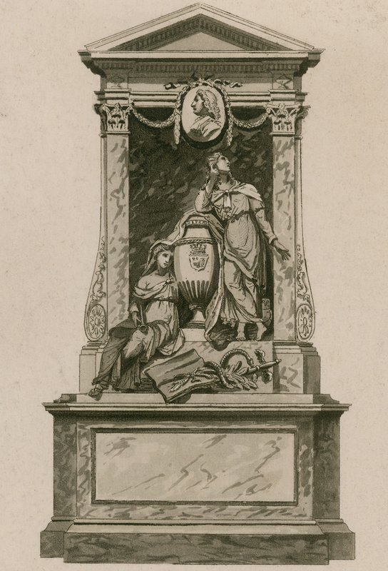 Mindesmærke for William Pulteney, Earl of Bath, Westminster Abbey, London af English School