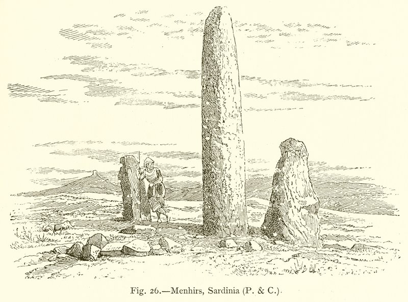 Menhirs, Sardinien af English School