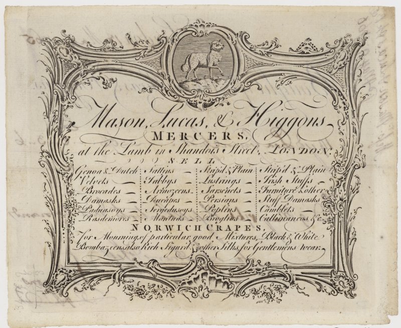 Mercer, Mason Lucas og Higgons, byttekort af English School