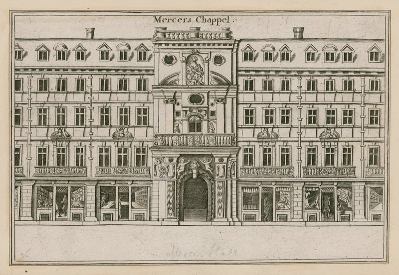 Mercers Chapel, Cheapside, London af English School