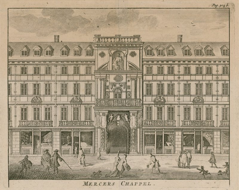 Mercers Chapel, Cheapside, London af English School