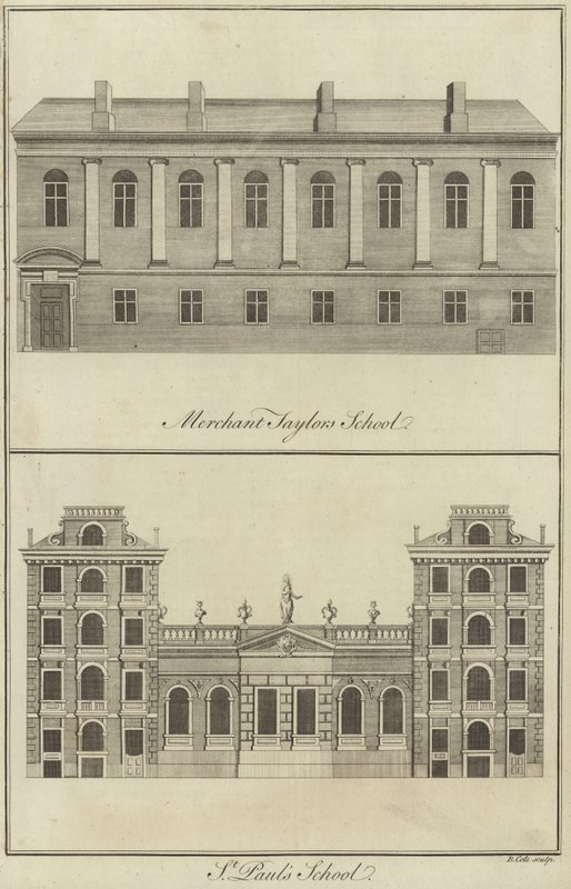 Merchant Taylors School og St Pauls School, London af English School