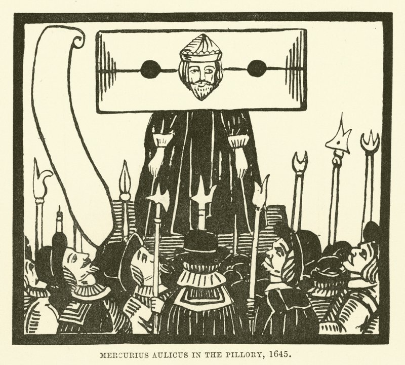 Kviksølv i søjlen, 1645 af English School