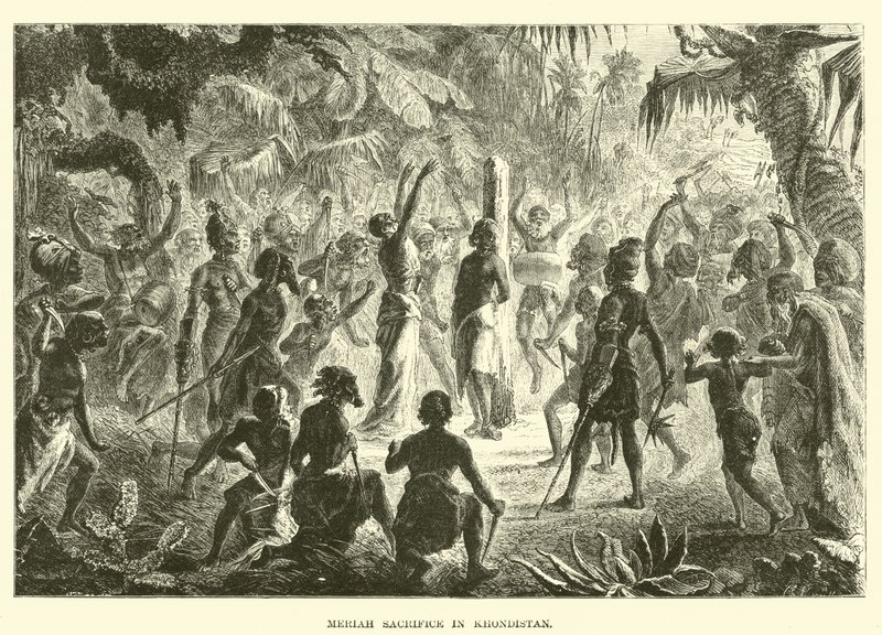 Meriah sacrifice in Khondistan  af English School