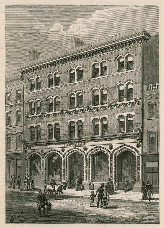 Mrs Chappell & Cos lokaler, New Bond Street, London af English School