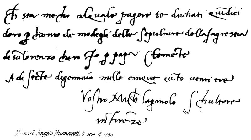 Michael Angelo Buonaroti, f. 1474, d. 1563 af English School