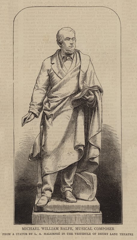 Michael William Balfe, musikalsk komponist (gravering) af English School