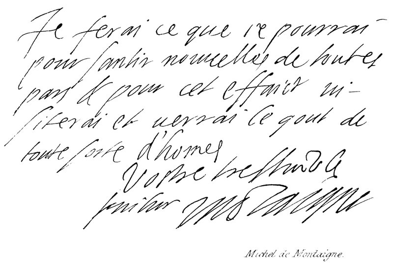 Michel de Montaigne af English School
