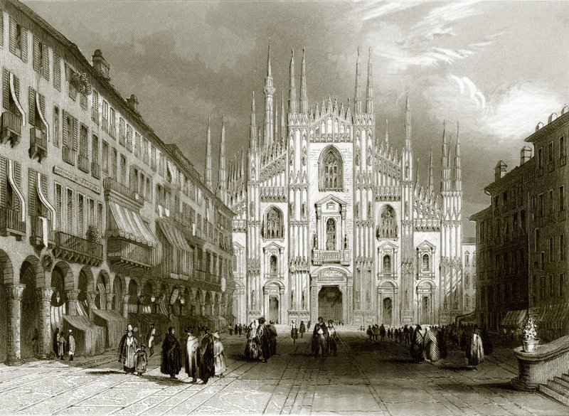Milanos katedral af English School