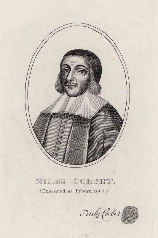 Miles Corbet (gravering) af English School