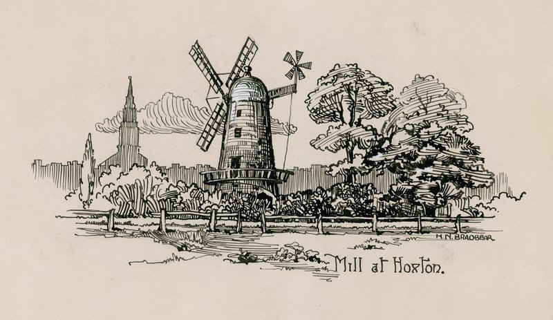 Mølle ved Hoxton af English School
