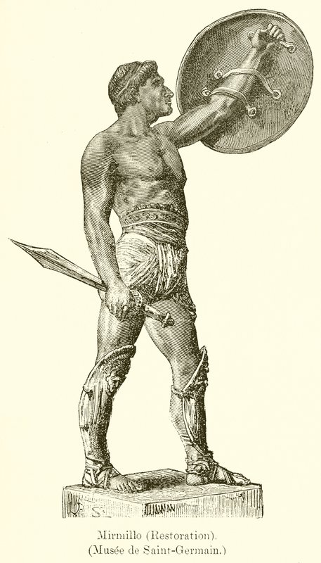 Mirmillo (Restaurering). (Museum of Saint-Germain) af English School