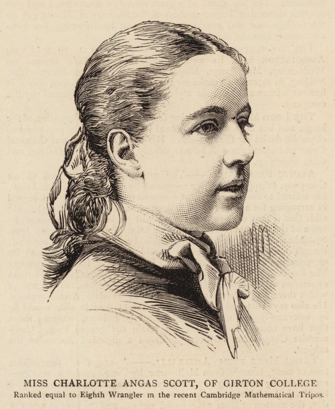 Miss Charlotte Angas Scott, fra Girton College (gravering) af English School