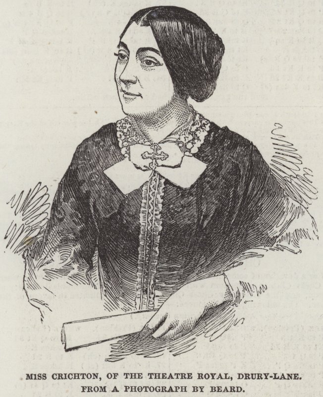 Miss Crichton fra Theatre Royal, Drury-Lane (gravering) af English School
