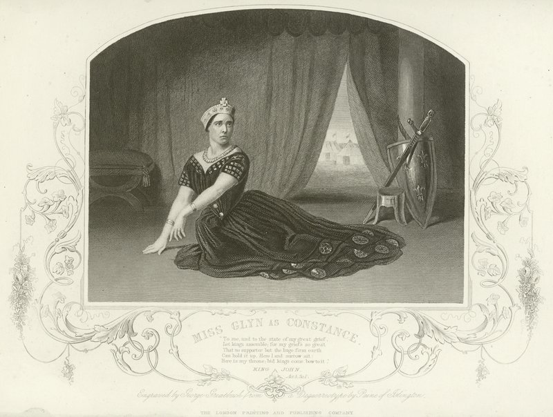 Miss Glyn som Constance, King John, Act III, Scene I af English School
