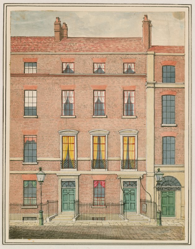 Miss Kellys Theatre (Royalty Theatre), Dean Street, Soho, London (wc på papir) af English School