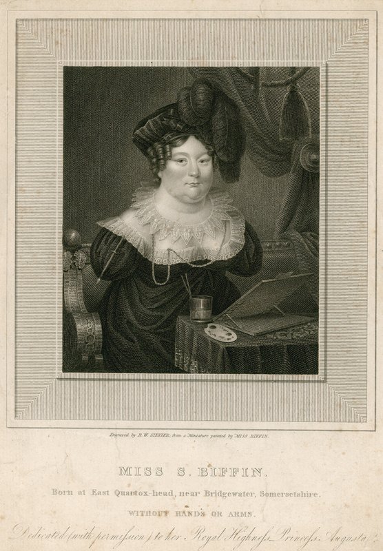 Frøken Sarah Biffin, kunstner af English School