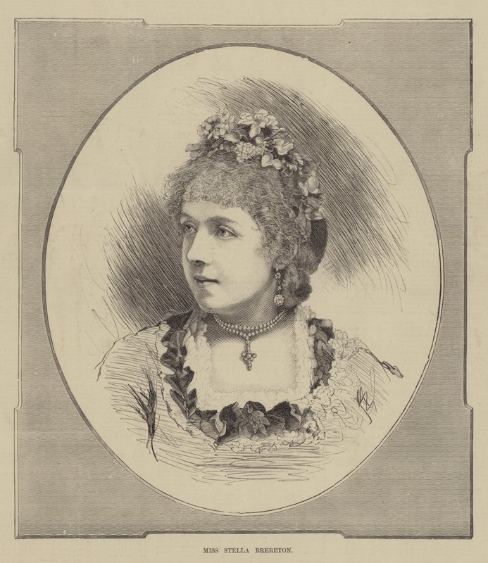 Frøken Stella Brereton (gravering) af English School