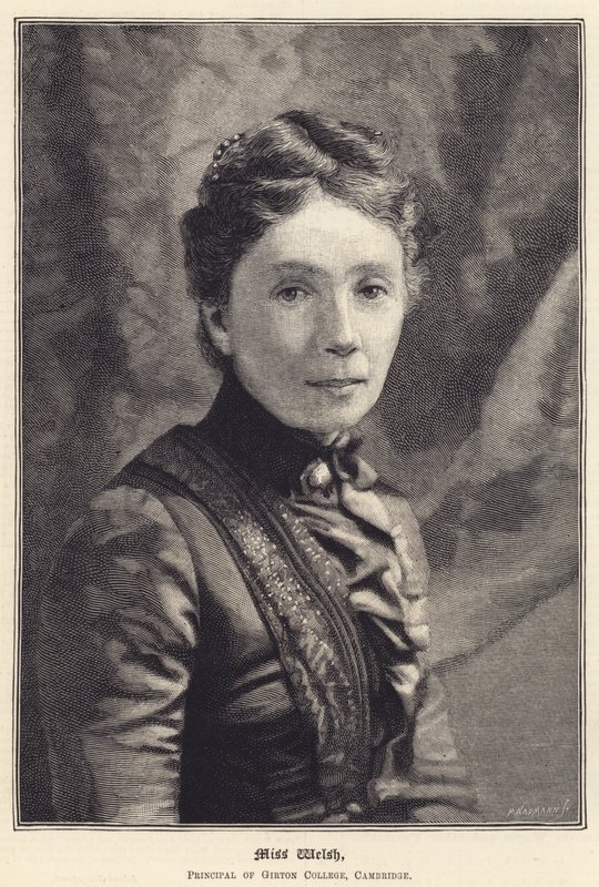 Miss Welsh, rektor ved Girton College, Cambridge (gravering) af English School