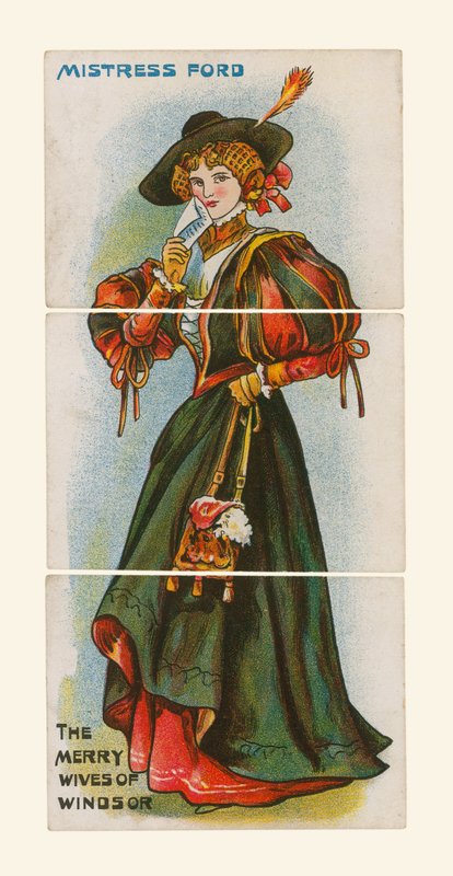 Mistress Ford, The Merry Wives of Windsor af English School