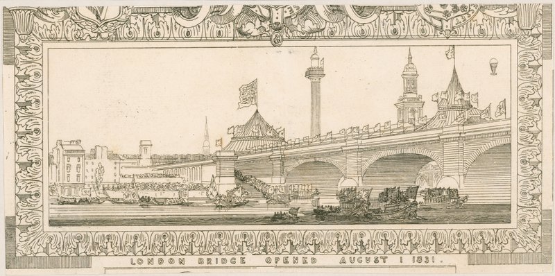Momento of London Bridge, åbnede 1. august 1831 af English School