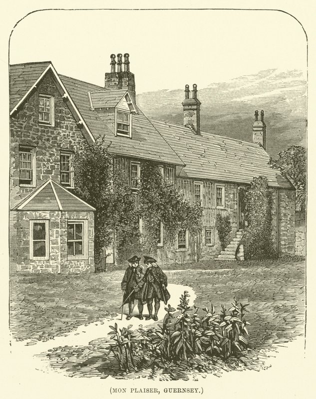 Mon Plaiser, Guernsey (kobberstik) af English School