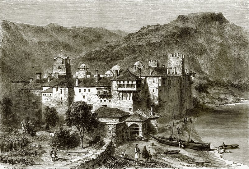Klosteret Sphigmenou af English School