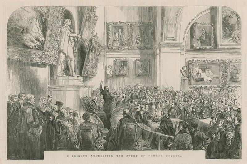 Monsieur Kossuth taler til Retten i Det Fælles Råd af English School