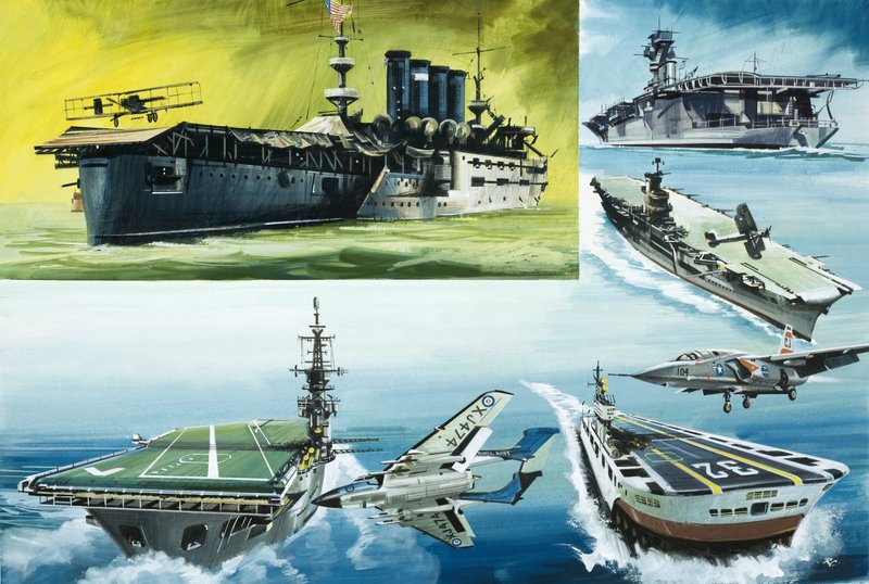 Montering af hangarskibe af English School