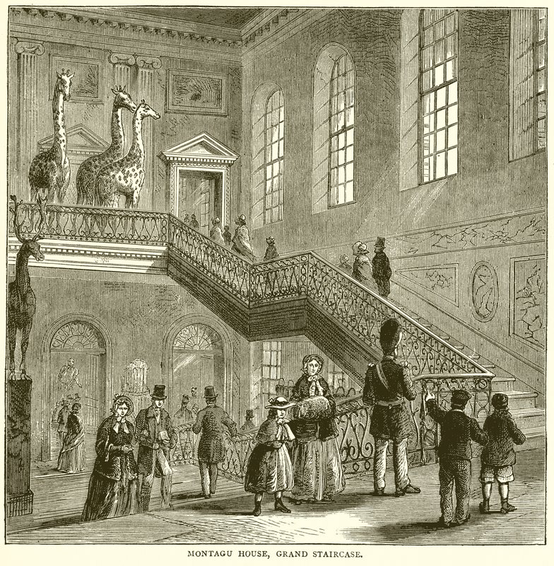 Montagu House, Grand Staircase af English School