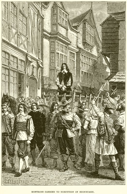 Montrose båret til henrettelse i Edinburgh af English School