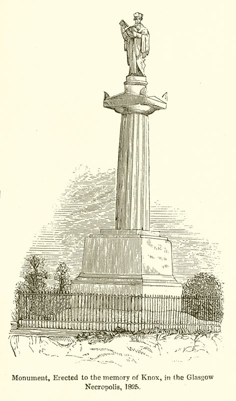 Monument, opført til minde om Knox, i Glasgow Necropolis, 1825 af English School