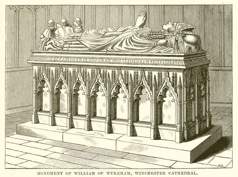 Monument af William af Wykeham, Winchester Cathedral af English School
