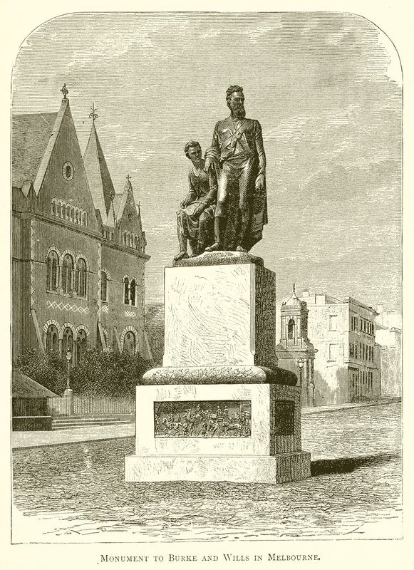 Monument til Burke og Wills i Melbourne af English School