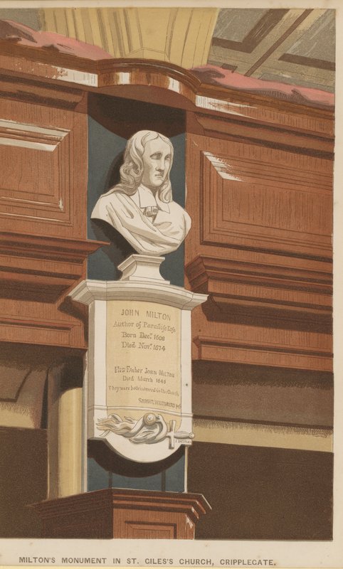 Monument til John Milton af English School