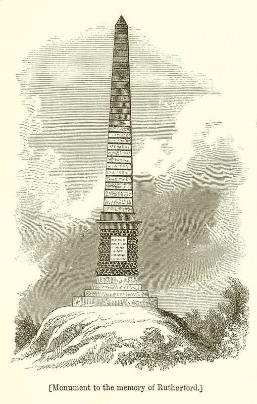Monument til Rutherfords minde af English School